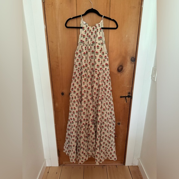 Rhode red floral dress with belt size XS S - Picture 4 of 5